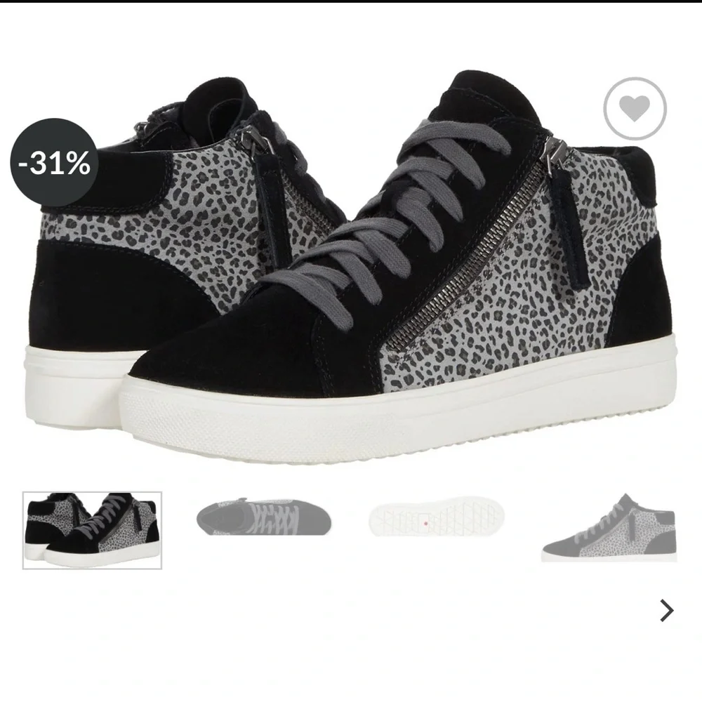 Blondo Waterproof Leather Sneakers. Size 8.